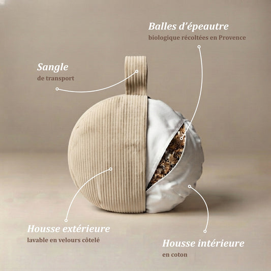 Zafu Tallinn - coussin de méditation sable