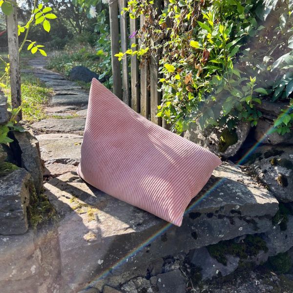 Berlingot Palerme - coussin de méditation rose poudré