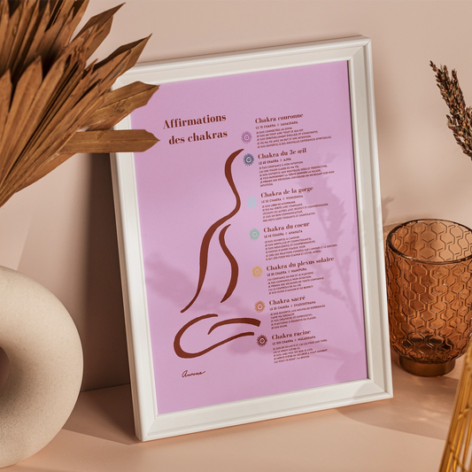 affiche_zen_decoration_affirmations_des_chakras