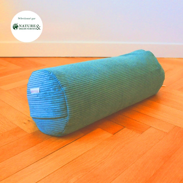 Bolster Turin - coussin de yoga bleu vert