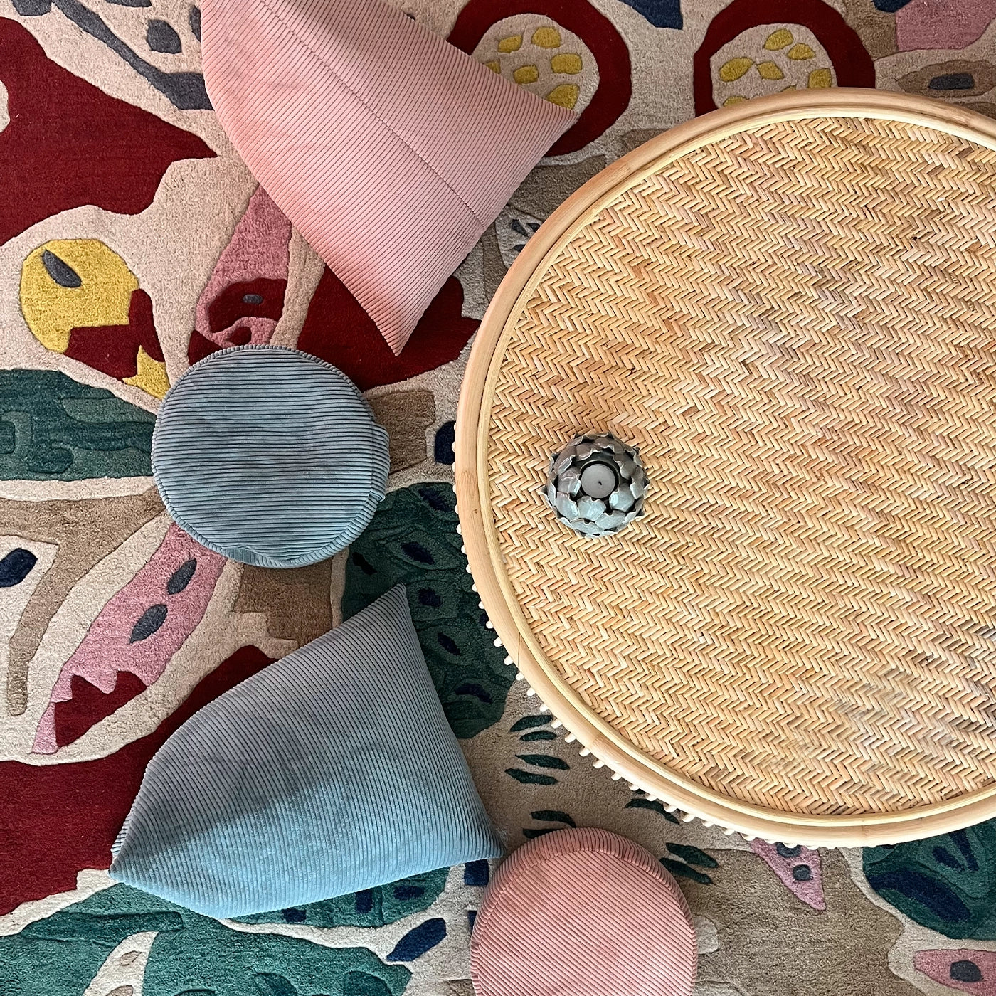 Berlingot Porto - blue green meditation cushion