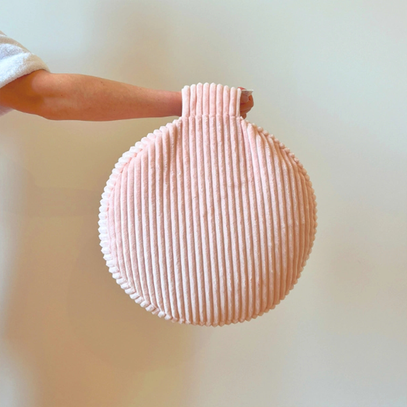 Zafu Charleston - coussin de méditation rose pastel