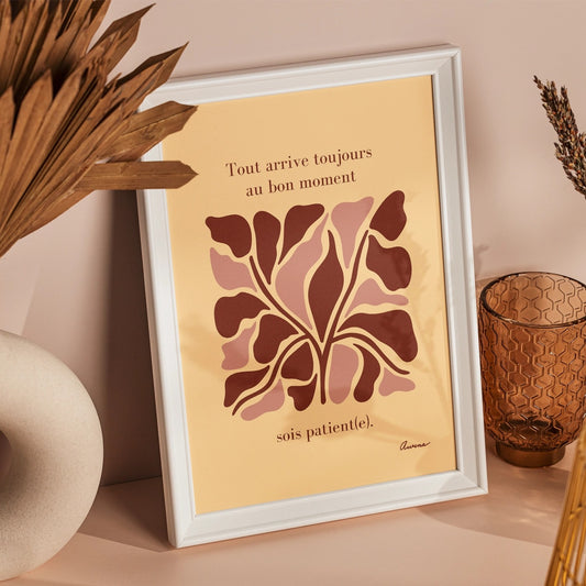 affiche_zen_decoration_murale_sois_patient