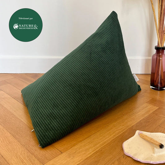 Berlingot Toronto - coussin de méditation vert sapin