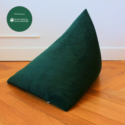 Berlingot Toronto - coussin de méditation vert sapin