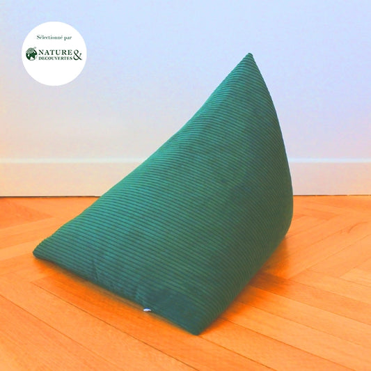 Berlingot Toronto - coussin de méditation vert sapin
