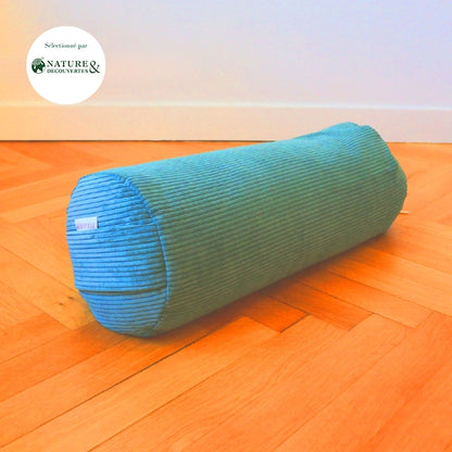 Bolster Turin - coussin de yoga bleu vert