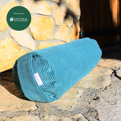 Bolster Turin - coussin de yoga bleu vert