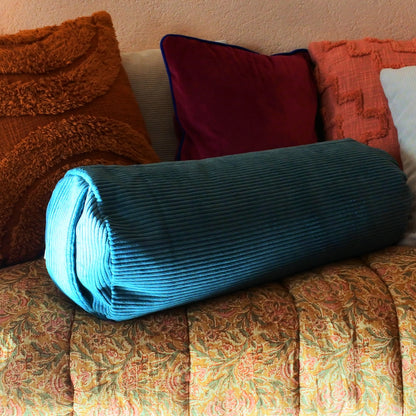 Bolster Turin - coussin de yoga bleu vert