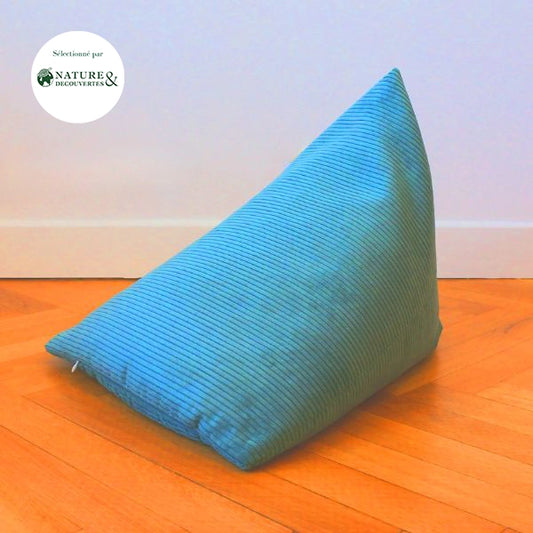 Berlingot Porto - coussin de méditation bleu vert