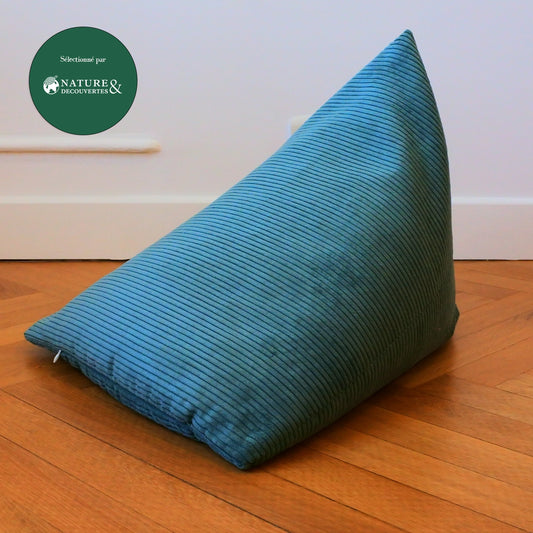 Berlingot Porto - coussin de méditation bleu vert