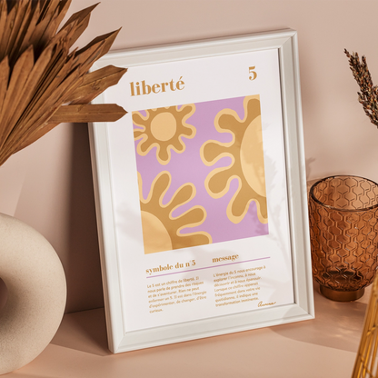 affiche_zen_decoration_numerologie_chiffre_5_liberte