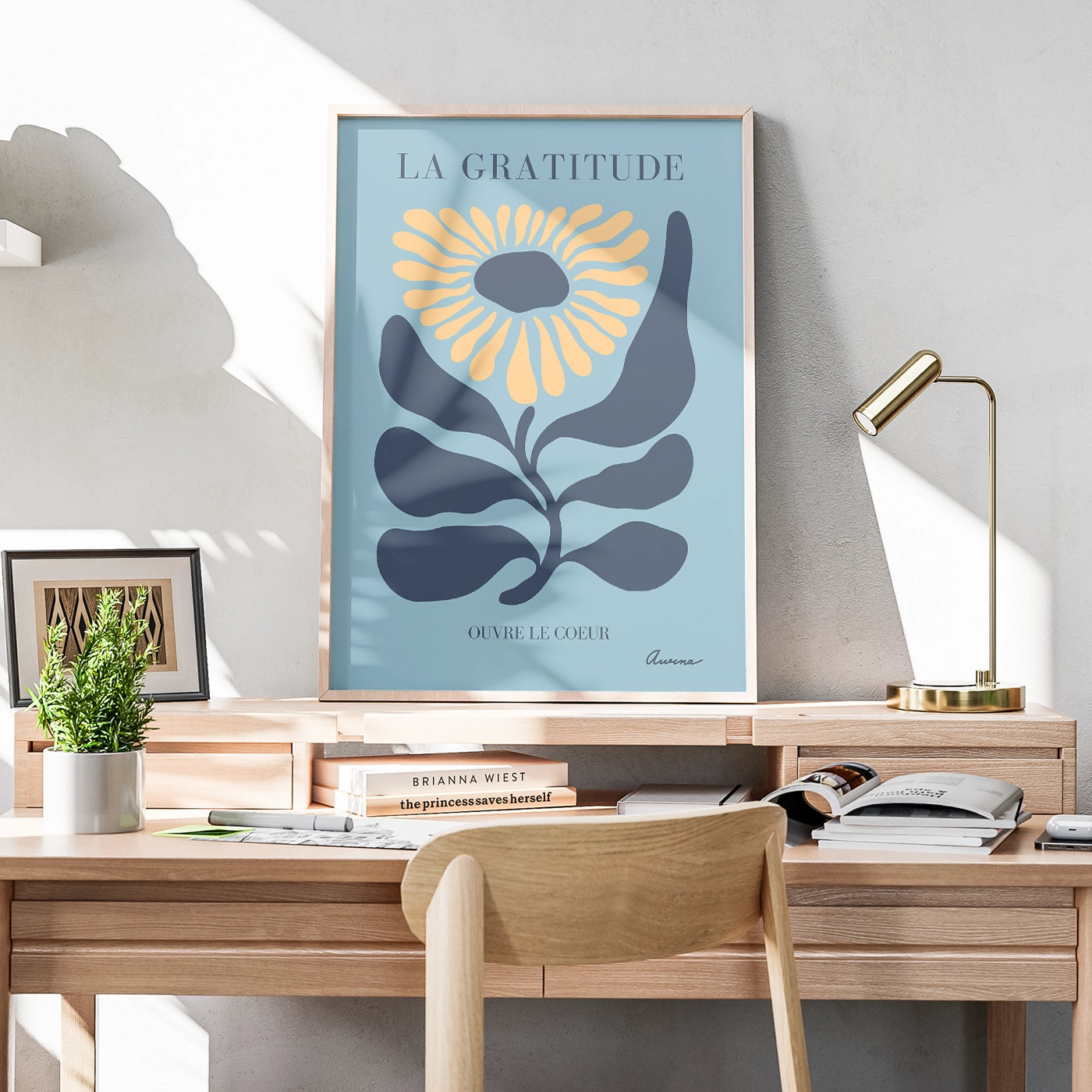 affiche_zen_decoration_gratitude_fleurs