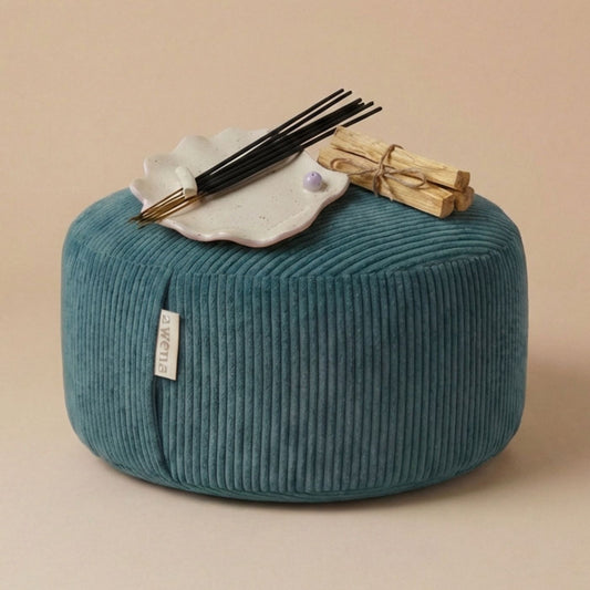 Duo méditation - zafu Oslo & porte-encens coquillage