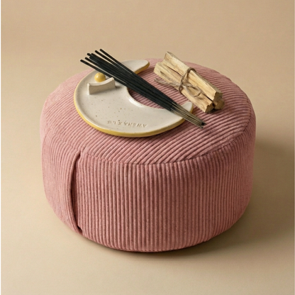 Duo méditation - zafu Osaka & porte-encens lune