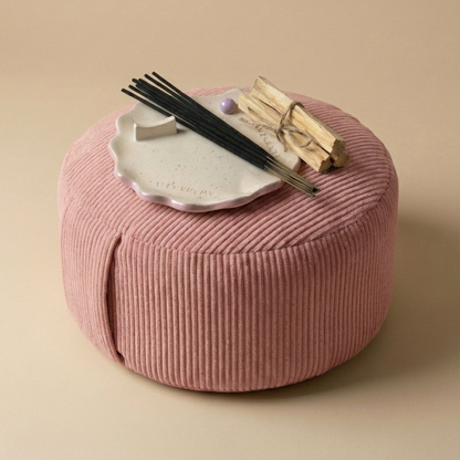 Duo méditation - zafu Osaka & porte-encens coquillage