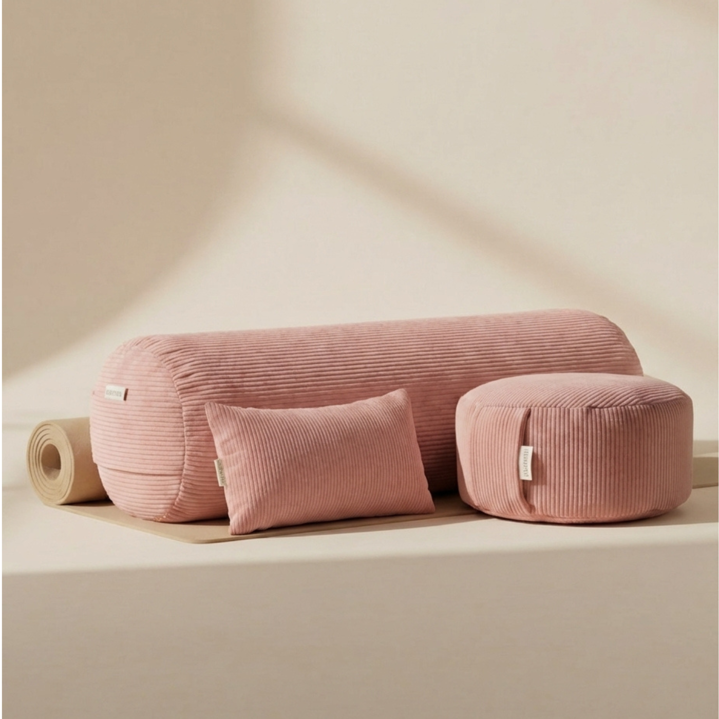 Kit de yoga complet - bolster Palma, zafu Osaka et oreiller de yoga Pula