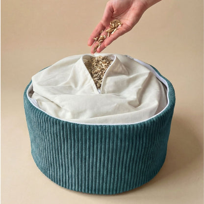 Zafu Oslo - coussin de méditation bleu vert