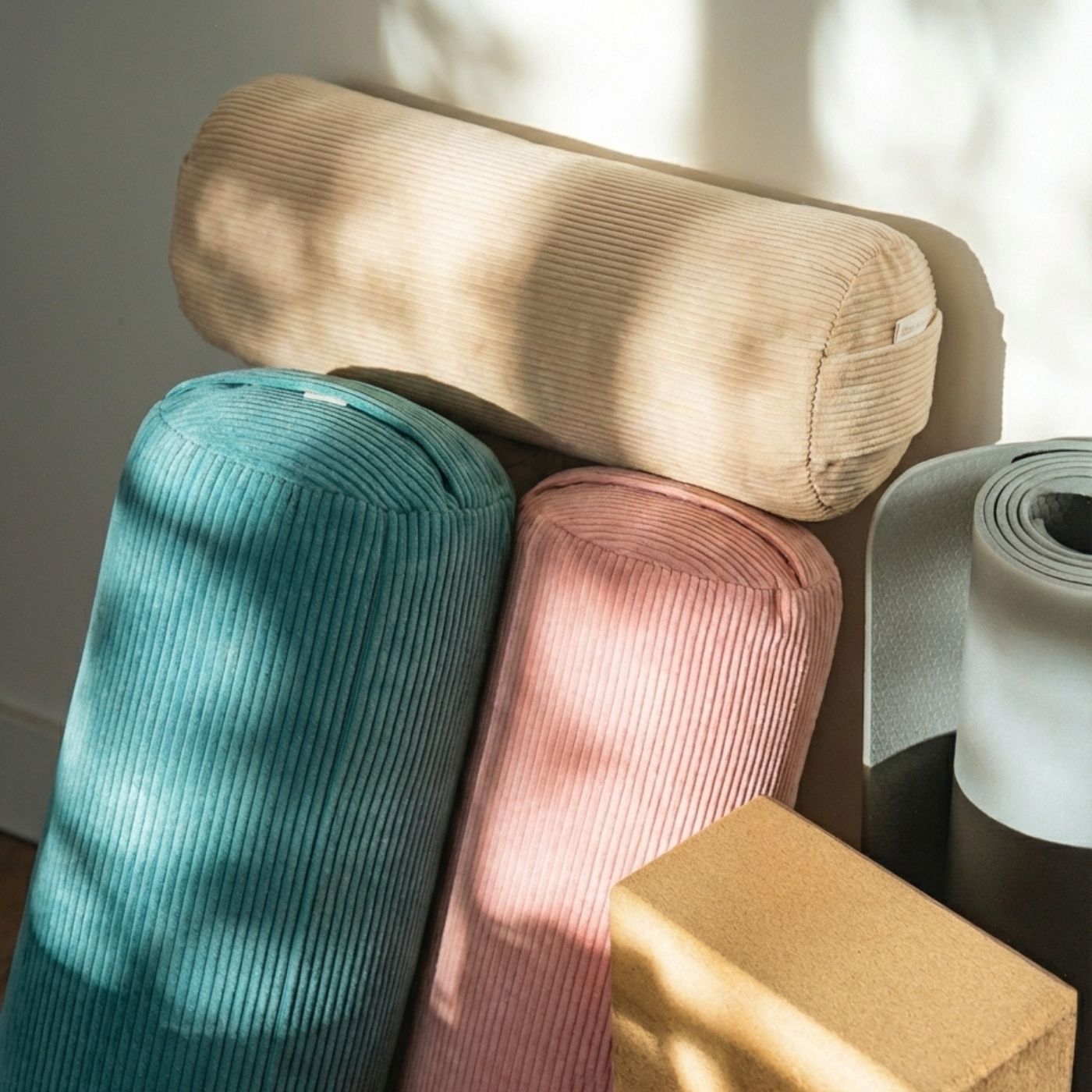 Bolster Tromso - sand yoga cushion