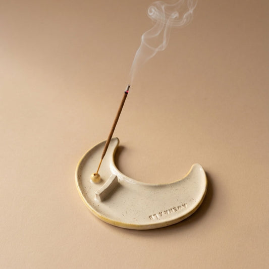 Moon incense holder