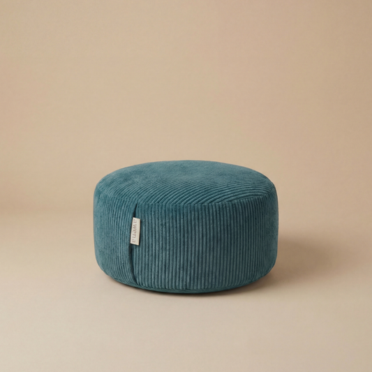 Zafu Oslo - coussin de méditation bleu vert