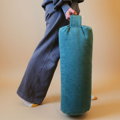 Bolster Turin - blue-green yoga cushion