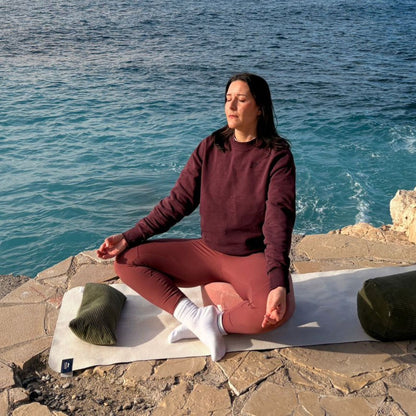 Oreiller Hanoi - oreiller de yoga vert kaki clair