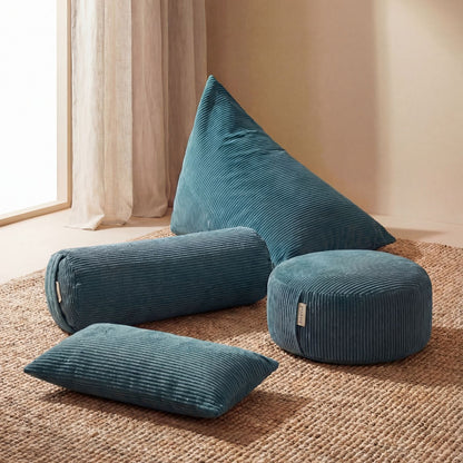 Bolster Turin - blue-green yoga cushion