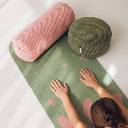 Duo méditation - zafu Hanoi & porte-encens coquillage