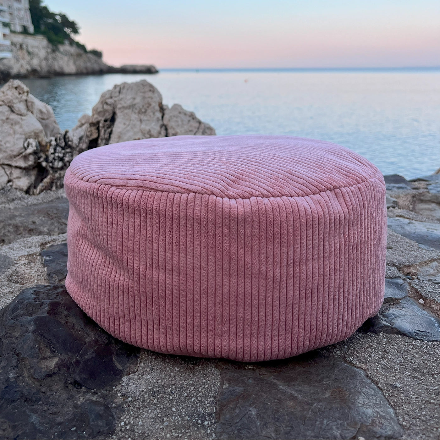 Zafu Osaka Coussin de méditation rose poudré