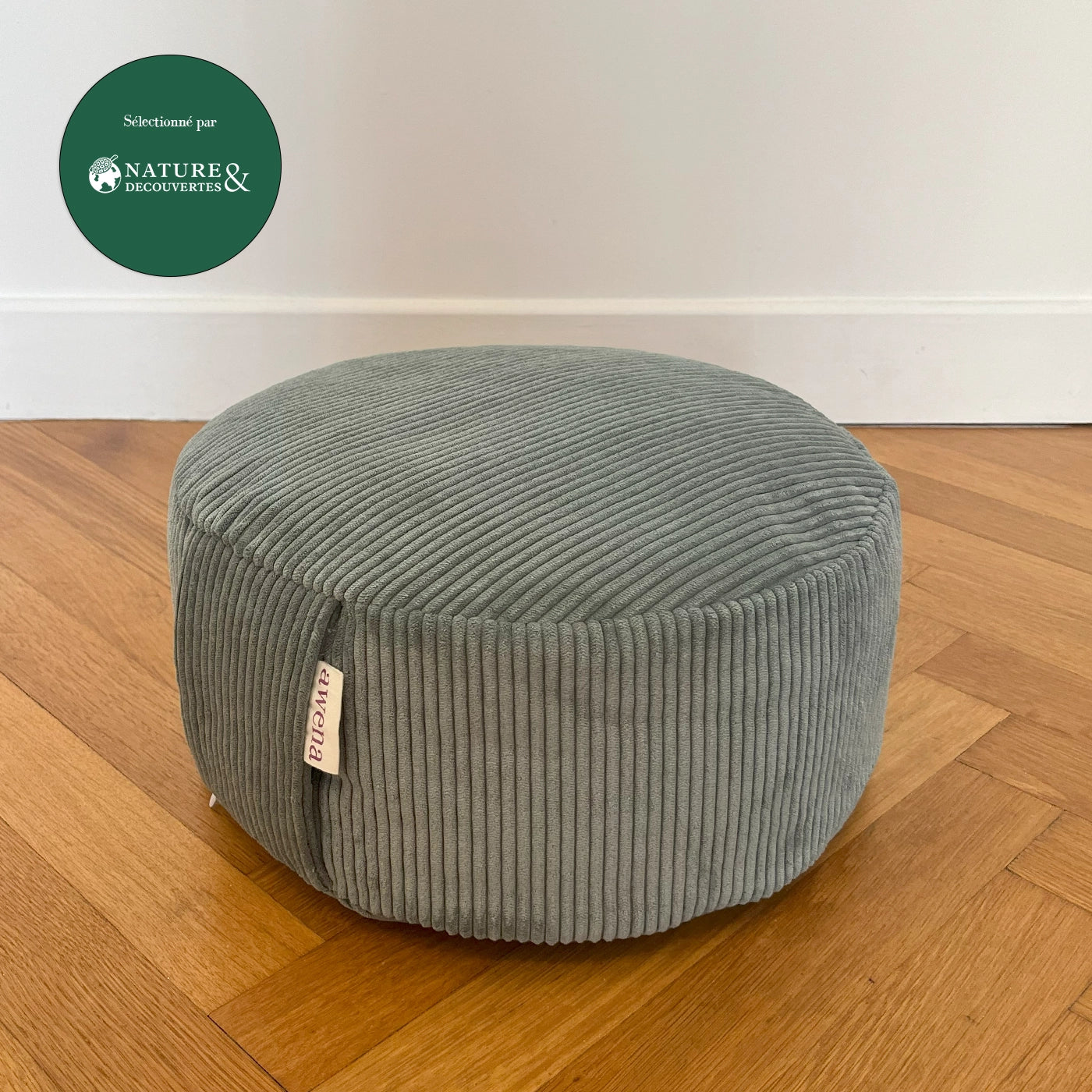 Zafu Oslo - blue green meditation cushion