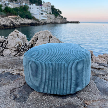 Zafu Oslo - coussin de méditation bleu vert