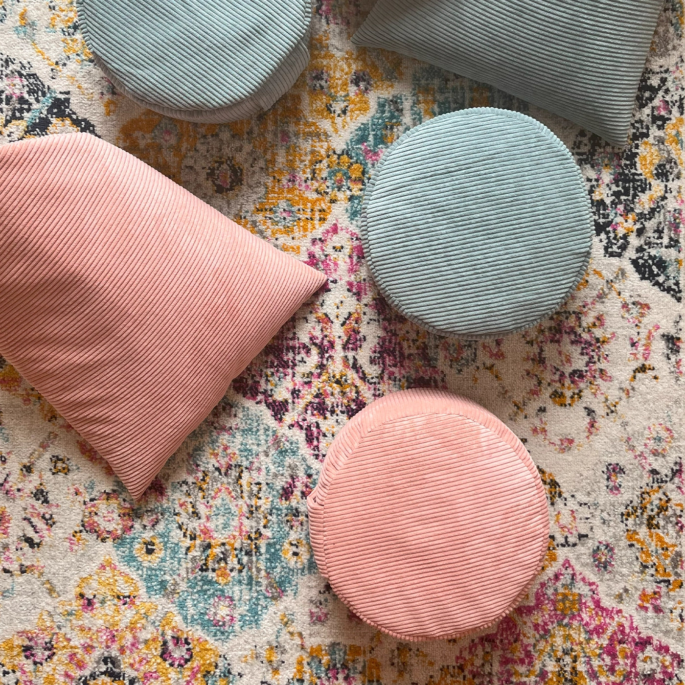 Zafu Osaka Coussin de méditation rose poudré